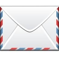 Beautiful colorful envelope clipart