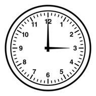 black and white picture of a clock