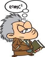Clipart of Thinking genius