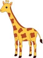 Ä°llustration of Spotted Yellow Giraffe