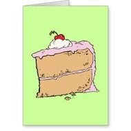 Slice Cake Desserts Junk Snack Food Cartoon Art Card From Zazzlecom