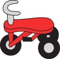 Clipart of Little Red Tricycle