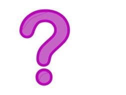 Purple Question Mark drawing
