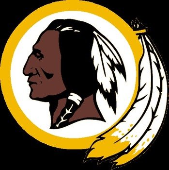 Washington Redskins Primary Logo 1982 Native American Head Inside