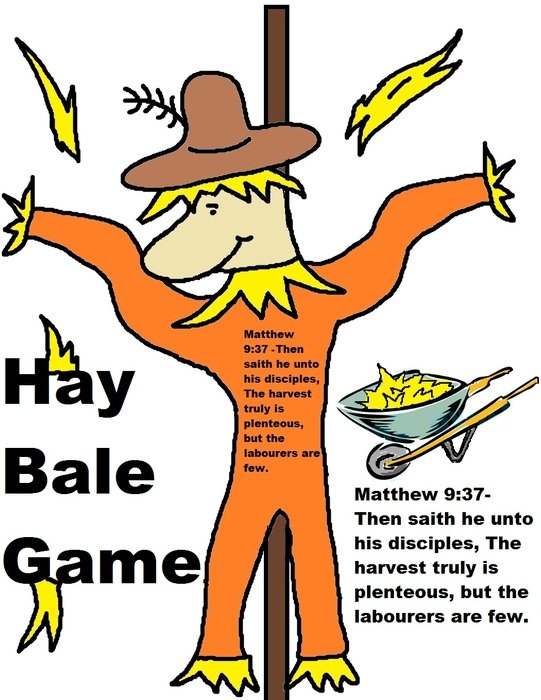 Clipart illustration of Hay Bale game