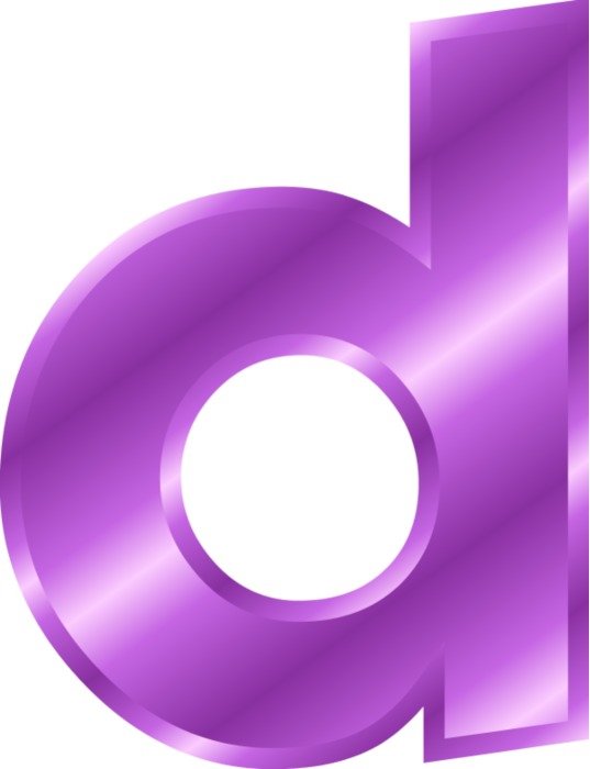 Alphabet Letter D Small Vector