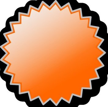 Basic Starburst Badge At Clkercom Vector