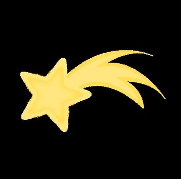 Shooting Stars Png Yellow