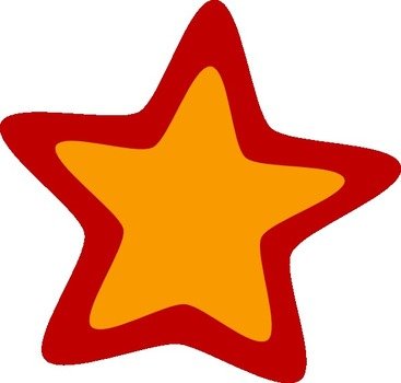 Red Yellow Star At Clkercom Vector Online