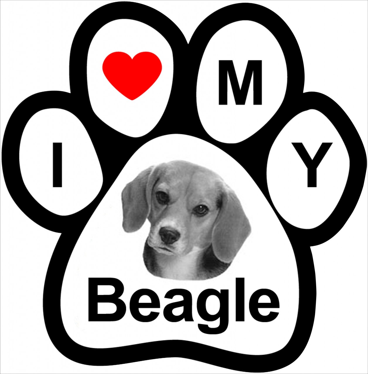 I Love Beagle лого