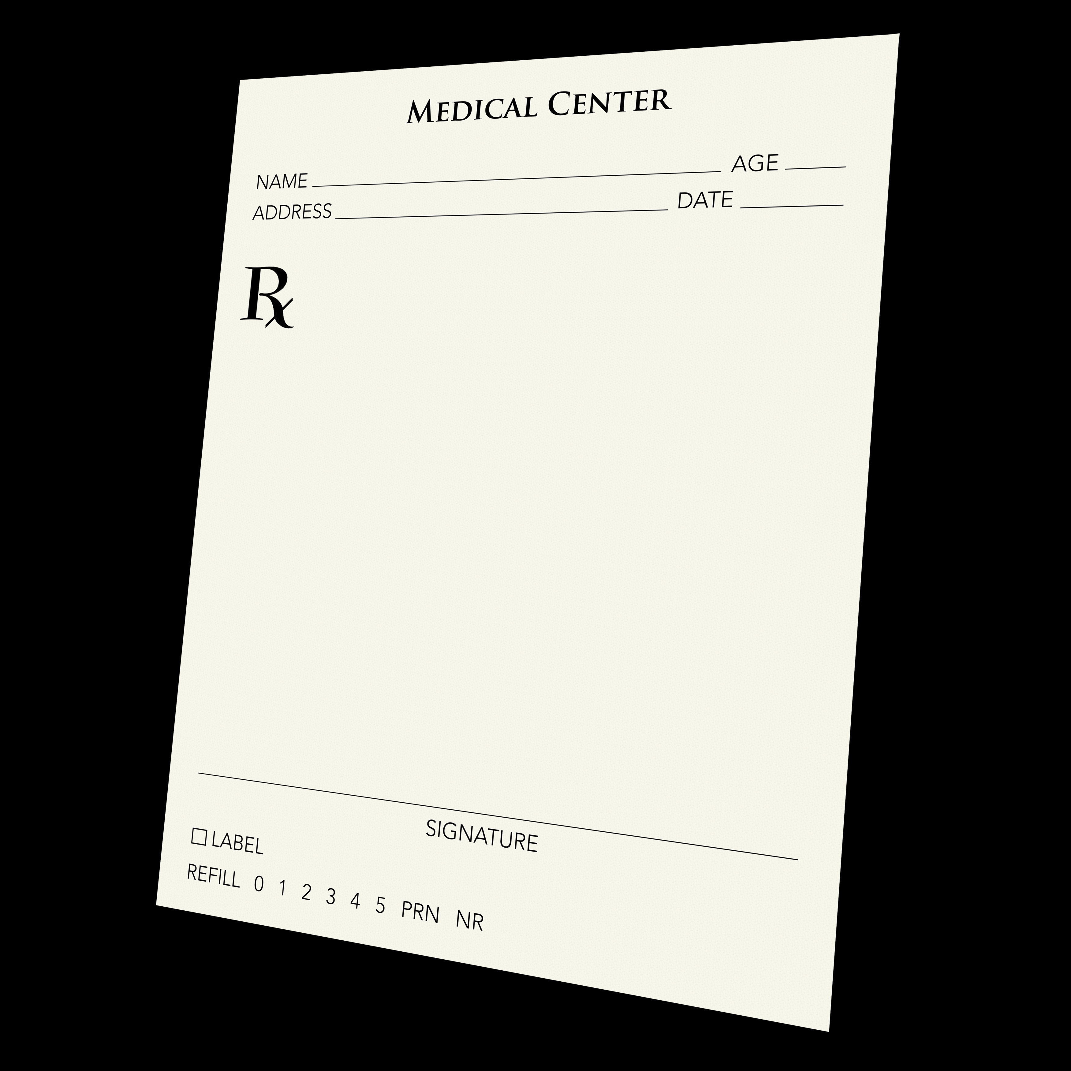 Clipart Of Prescription Pad Free Image Download