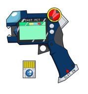 painted blue gamepad