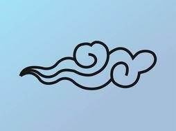Wind Icon drawing