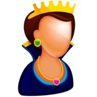 Colorful queen clipart