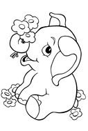 Elephant Line drawing