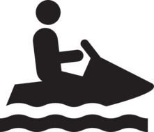 Jet Skiing At Clkercom Vector Online Royalty