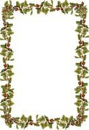 Holly Leaves, Christmas Border