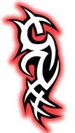 Clipart illustration of Tribal Tattoo Design