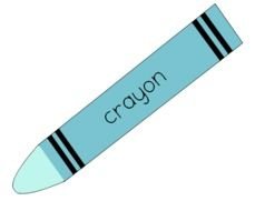 Blue Crayon drawing