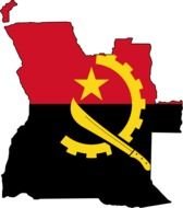 Angola Flag Map Icon drawing