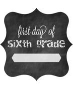 first days of sixth grade