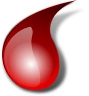 Cartoon Blood Drop For Drives Drive