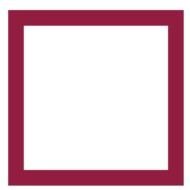 pink frame on a black square