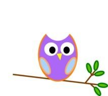 Purple Owl At Clkercom Vector Online Royalty