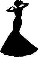 Prom Dress Silhouettes drawing