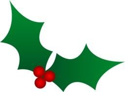 Christmas Holly Design drawing
