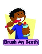 Clipart of brush my teeth icon