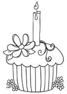 Clip art of cupcake