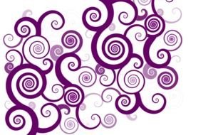 DisPurple Swirl Borders drawing