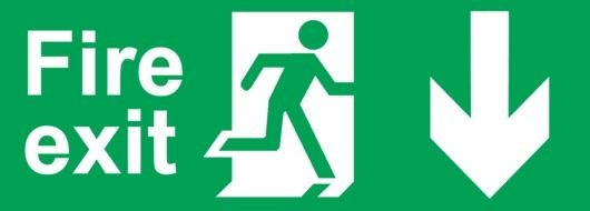 fire exit sign