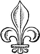 Clipart of Vintage Fleur De Lis