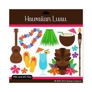 Ä°llustration of Hawaiian luau