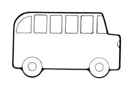School Coloring bus drawing