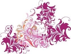 Name Floral Element Vector Art