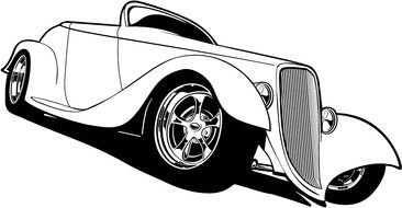 Classic Car clipart drawing