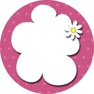 white cloud on a pink background