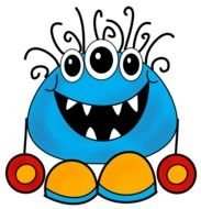 funny smiling Monster Creature
