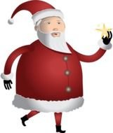 Clipartfort Holidays &187 Christmas Santa Catches A Star