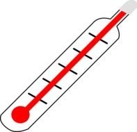Thermometer cartoon drawing