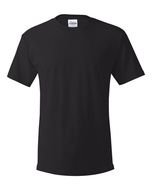 men's black t-shirt on a white background