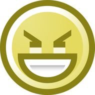 Clip art of laughing emoji