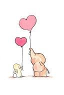 For The Love Of Elephants Flying Hearts By Ohhellodear On Etsy clipart