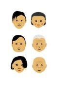 Clipart of Smooth Faces