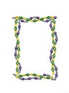 Clip art of Mardi Gras Bead Border