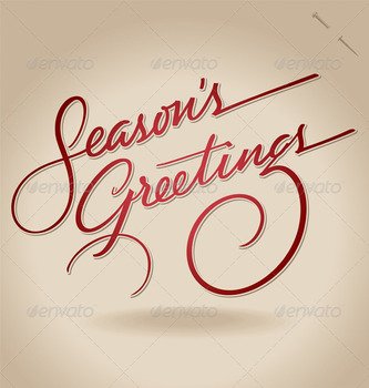 Season&rsquo;s Greetings&rsquo; Hand Lettering &ndash; Handmade Calligraphy