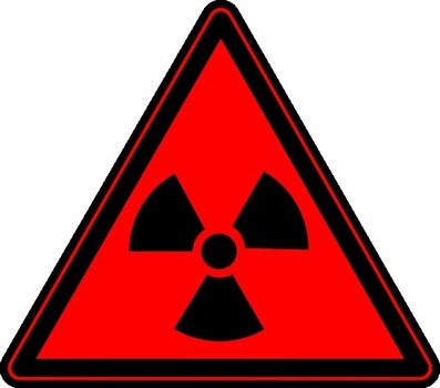 red chemical hazard sign